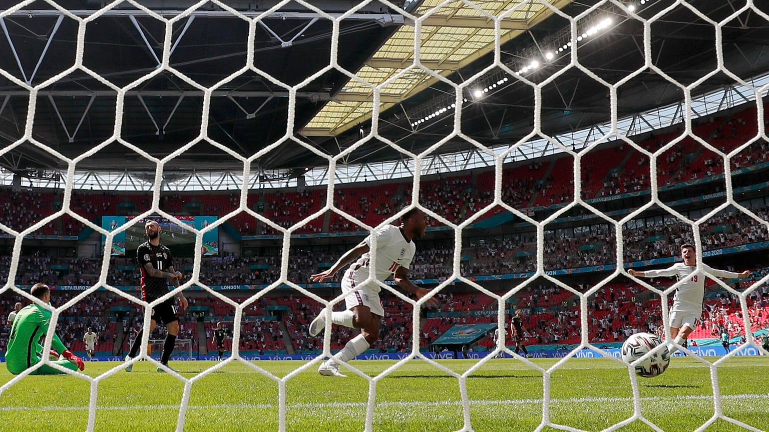 Durant le match Angleterre-Croatie dans le stade londonien de Wembley, le 13/06/2021