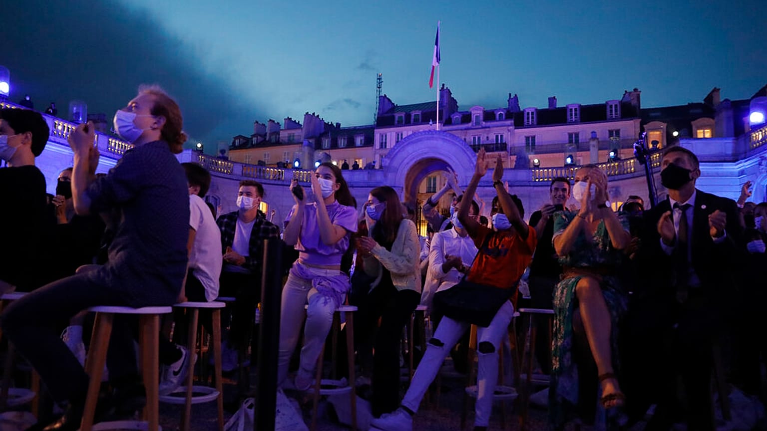 Fête de la Musique im Elysee Palast in Paris - dem Amtssitz von Emmanuel Macron