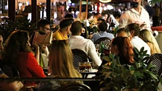 Abends auf der Terrasse in Madrid