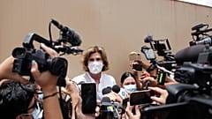 Cristiana Chamorro, política e hija de la expresidenta Violeta Barrios, acusado de malversación de fondos e inhabilitada para los comicios presidenciales.