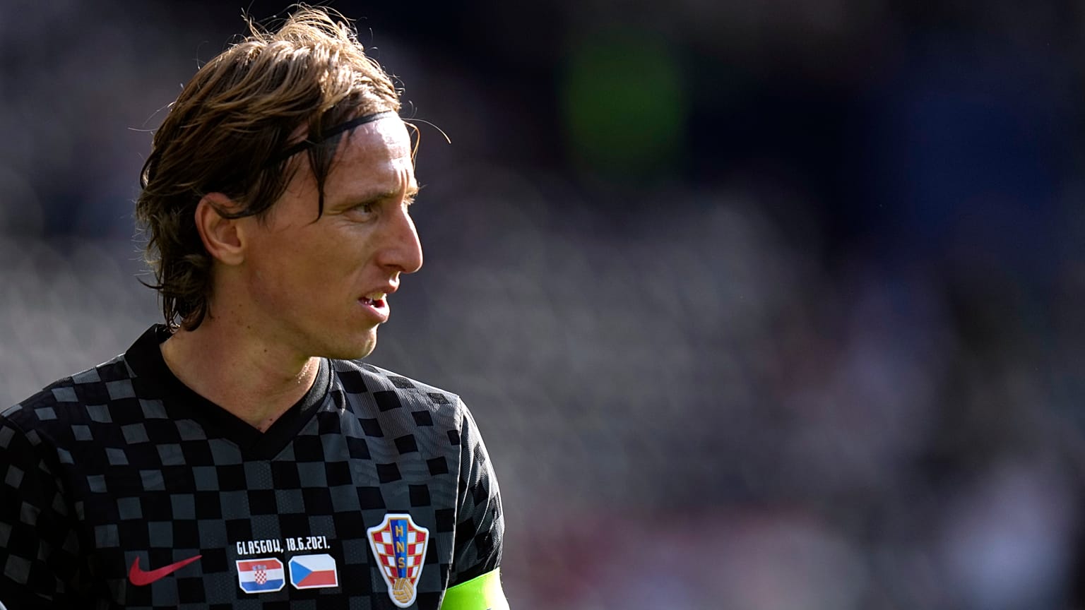 Croatia's Luka Modric during their Euro 2020 group D match against the Czech Republic in Glasgow, June 18, 2021. 