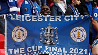 المباراة النهائية لكأس الاتحاد الإنجليزي لكرة القدم بين تشيلسي وليستر سيتي على ملعب ويمبلي بلندن
