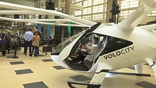 Un futur taxi volant électrique en démonstration à Paris