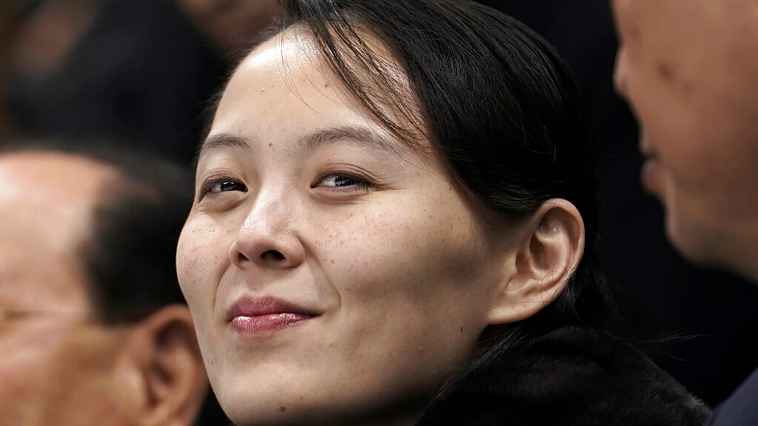 Kim Yo Jong, die Schwester des nordkoreanischen Machthabers Kim Jong Un, bei einem Eishockeyspiel während der Olympischen Winterspiele in Gangneung, Südkorea, 10.02.2018