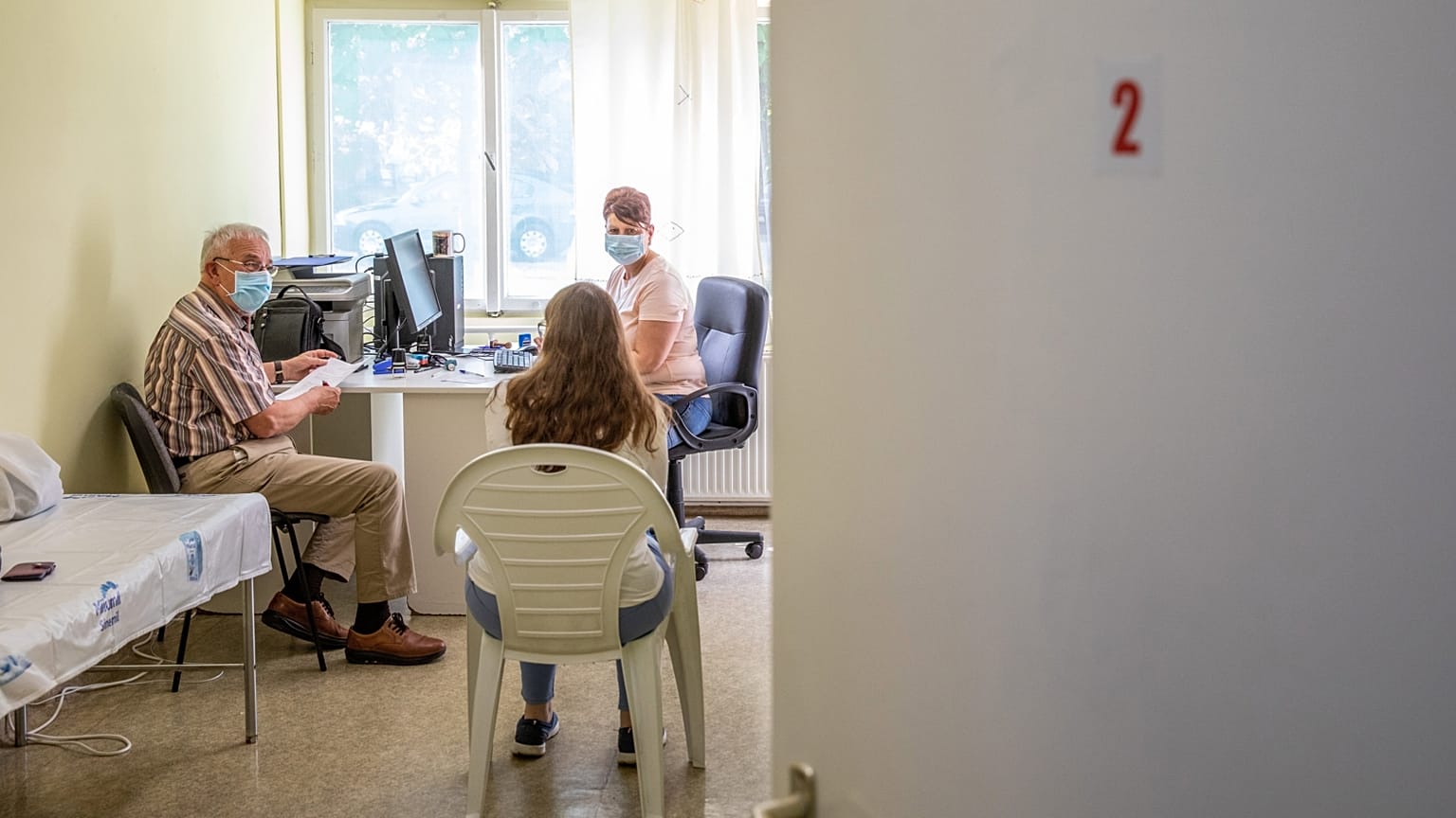 Oltás előtti tájékoztatás a békéscsabai Réthy Pál kórházban