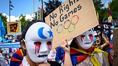 Wegen Chinas Menschenrechtsverstößen: Demonstrationen gegen Olympische Winterspiele 2022 