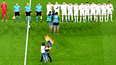 Bei Ungarns Hymne in München 