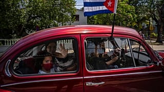 Protesta en La Habana contra el embargo de Estados Unidos a Cuba