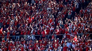 25,000 supporters watched Denmark's UEFA Euro 2020 match with Belgium on June 17 at the Parken Stadium in Copenhagen.