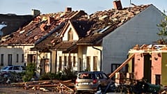 Moravska Nova Ves a 2021. június 24-i tornádó után