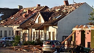 Moravska Nova Ves a 2021. június 24-i tornádó után