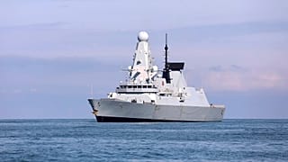 British destroyer HMS Defender arrives at the port of Batumi, Georgia. 