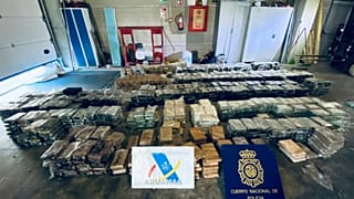 Cocaína que había sido transportada en piñas huecas desde Costa Rica a España en una fotografía de archivo (mayo de 2021)