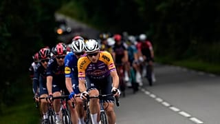 Petr Vakoc of Czech Republic rides among the pack during the first stage of the Tour de France cycling race.