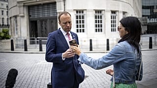 Gesundheitsminister Matt Hancock und seine Mitarbeiterin Gina Coladangelo