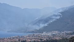 Marmaris'te çıkan orman yangını