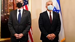 ABD Dışişleri Bakanı Antony Blinken ile İsrail Dışişleri Bakanı yair lapid Roma'da biraraya geldi