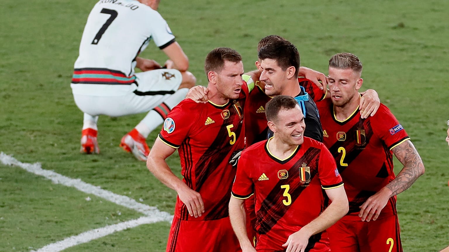 Les Diables Rouges font chuter le Portugal et sa star Cristiano Ronaldo - Séville le 27/06/2021