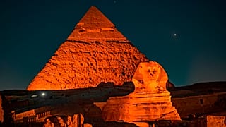أهرامات الجيزة في مصر. 2021/01/30