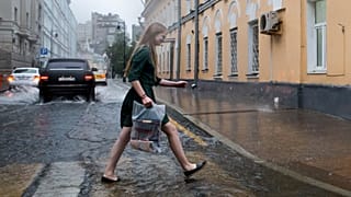 Летний ливень в Москве, июнь 2017 года