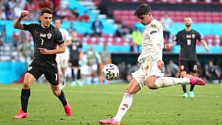 Morata a negyedik spanyol gólt lövi Horvátország ellen.