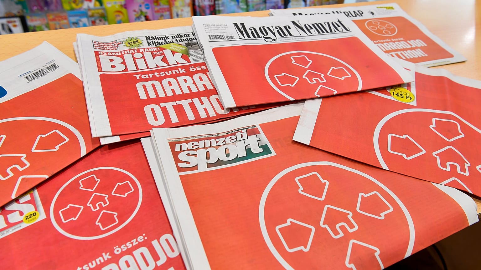 Otthonmaradásra buzdító címlapok 2020 márciusából