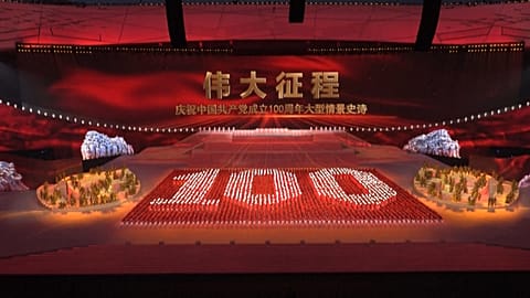 China's Communist Party centenary show