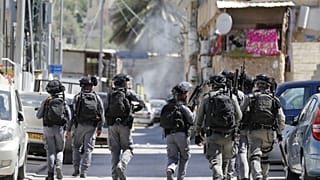 Forze di sicurezza israeliane a Gerusalemme Est