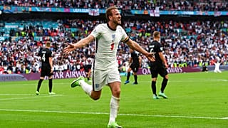 Ο Χάρι Κέιν πανηγυρίσει το 2-0 επί της Γερμανίας