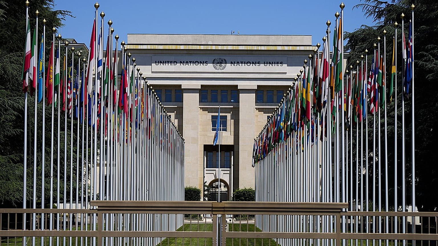 Το κτίριο του Οργανισμού Ηνωμένων Εθνών στη Γενεύη.