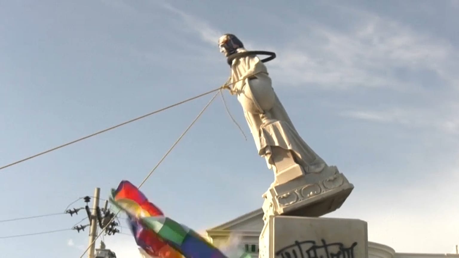 Christophe Colomb déboulonné, après deux mois la colère ne retombe pas en Colombie