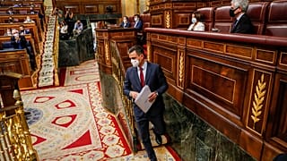 Pedro Sánchez en el Congreso de los Diputados de España
