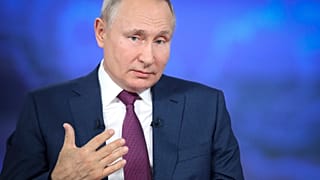 Russian President Vladimir Putin attends his annual live call-in show in Moscow, Russia, Wednesday, June 30, 2021. 