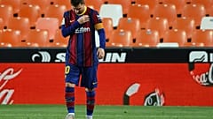 Leo Messi durante un partido