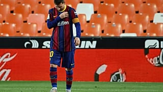 Leo Messi durante un partido