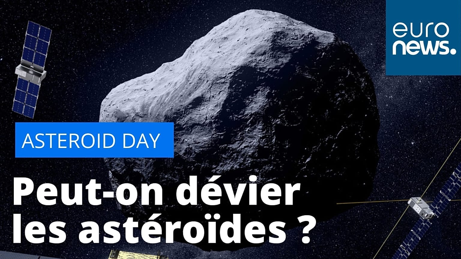 Vue d'artiste d'un astéroïde 