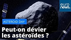 Vue d'artiste d'un astéroïde 