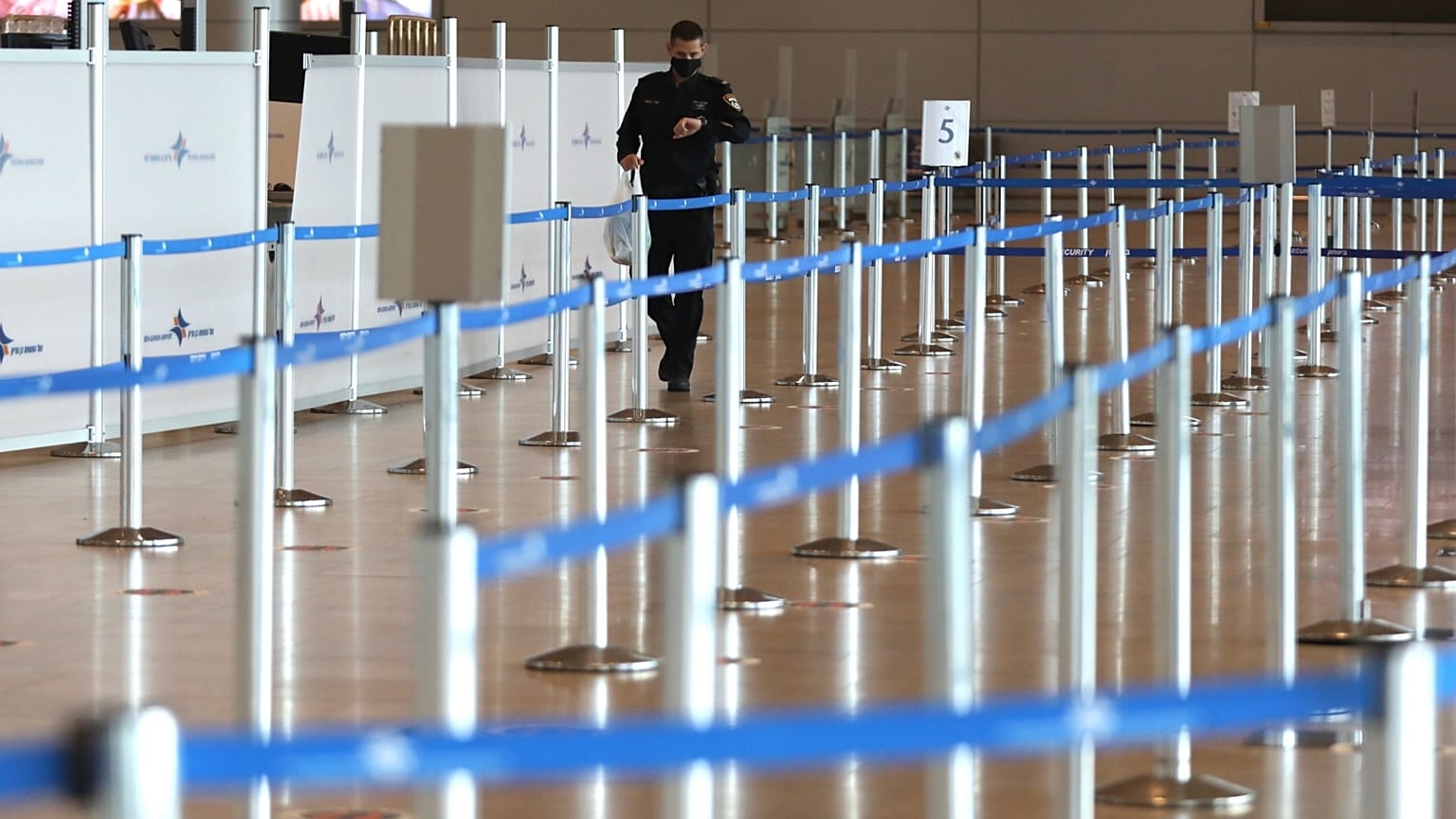 Januári felvétel: így nézett ki a zárlat alatt a Ben Gurion Nemzetközi Repülőtér