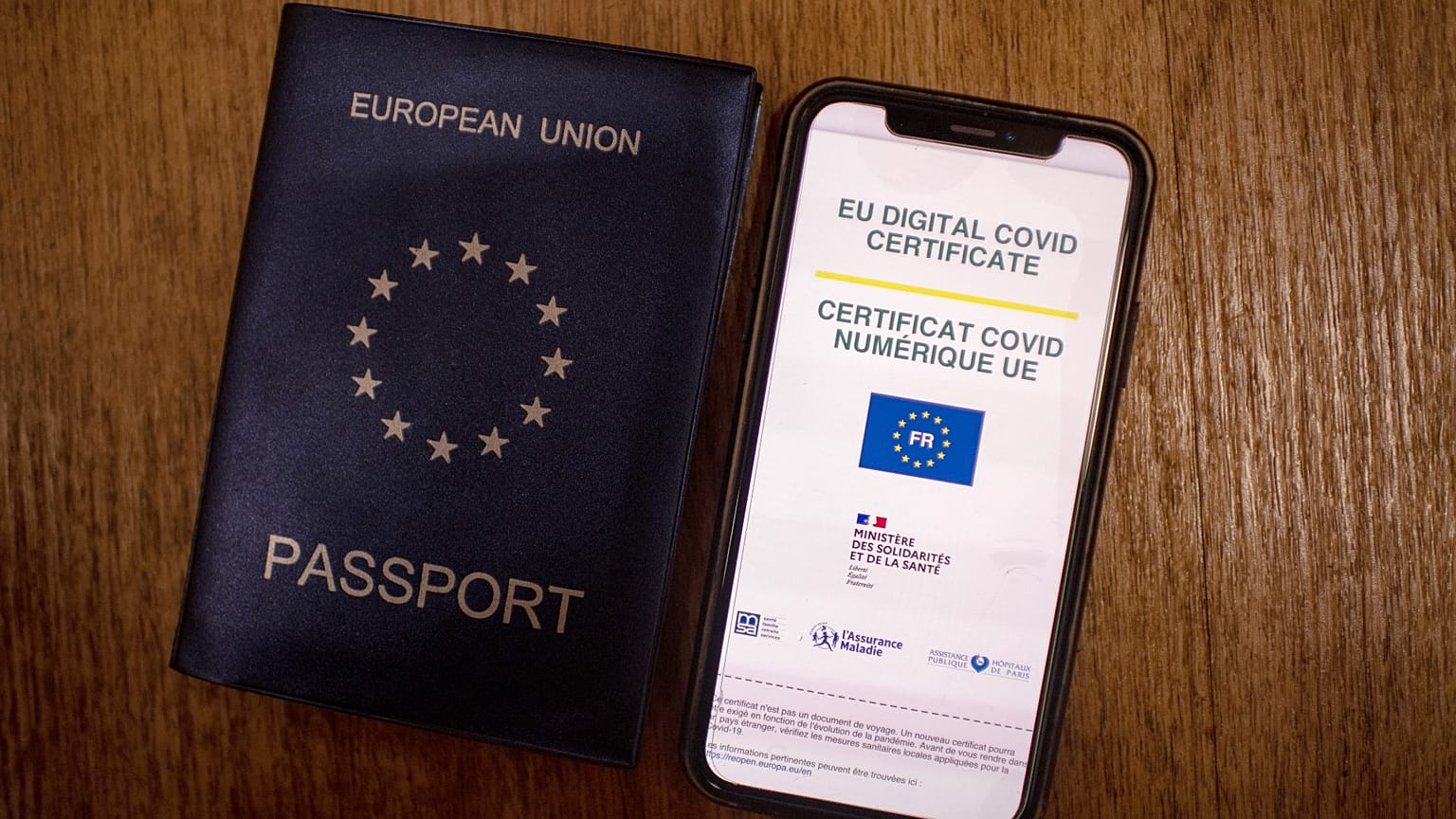 Le certificat Covid européen version française