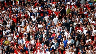 Supporteurs anglais lors de l'Euro-2021, au stade de Wembley (Londres), le 01/07/2021