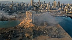  ميناء بيروت بعد وقوع الانفجار