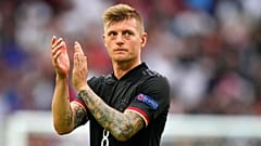 Nationalspieler Toni Kroos nach der 2:0 Niederlage gegen England im Achtelfinalspiel der Fußball-EM in Wembley, 29.06.2021 