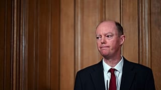 Professor Chris Whitty attends a coronavirus press conference at 10 Downing Street in London.