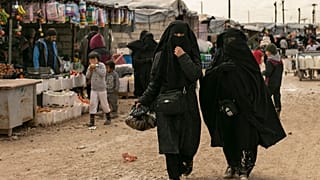 الصورة من مخيم الهول في شمال سوريا