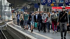 Bahnsteig am Hauptbahnhof in Frankfurt am Main 