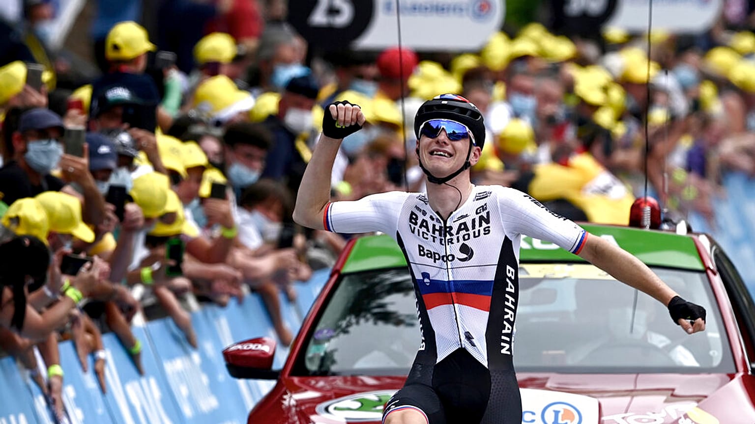 Matej Mohoric savoure sa victoire au Creusot
