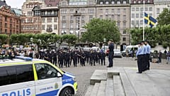 A minute of silence was held on the Stortorget square in Malmo on Thursday.