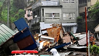 Dozens feared missing after mudslide tears through town in Japan