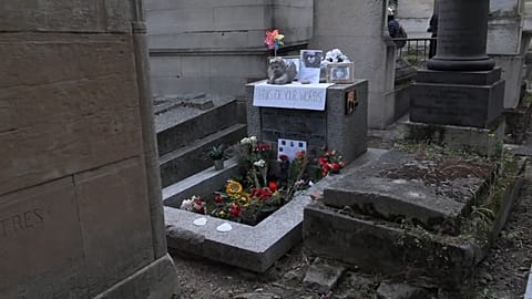 Jim Morrison in Paris on the 50th anniversary of his death