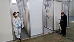بداخل أحد مراكز التلقيح في صربيا 